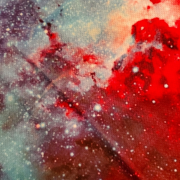 🐕 Turquoise & Pink Galaxy Neck Gaiter - Picture 4 of 5